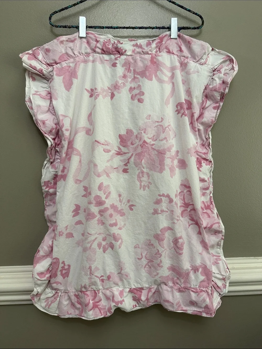 2 LoveShackFancy Potterybarn pink floral standard pillow shams